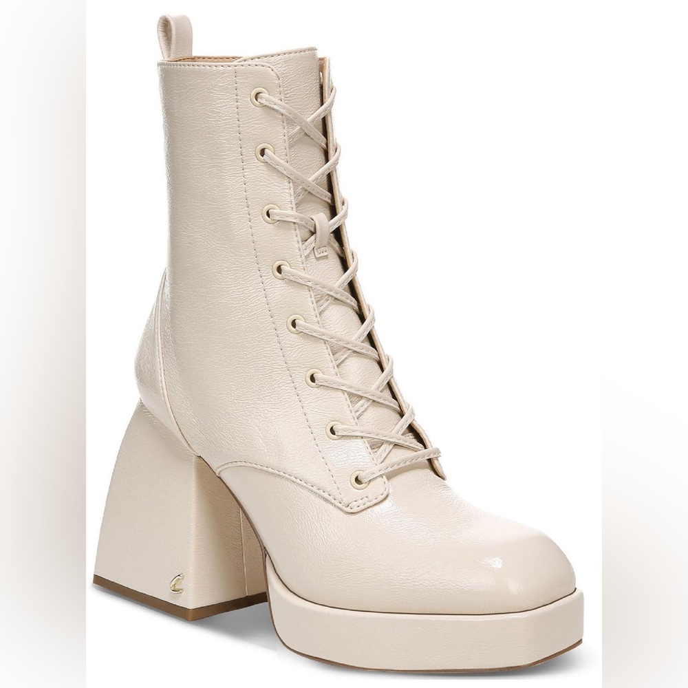 Karter Womens Faux Leather Lace-up Ankle Boots
